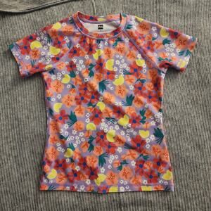 Tea Collection Floral Print Rash Guard Swim Top